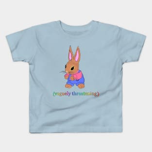 Vaguely Threatening Bunny Kids T-Shirt